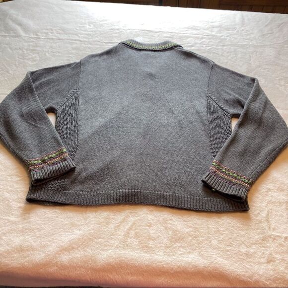 Woolrich Charcoal Gray Front Button Cardigan Size Large - Picture 2 of 14